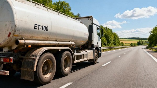 ET-100 Tanker Truck on the highway